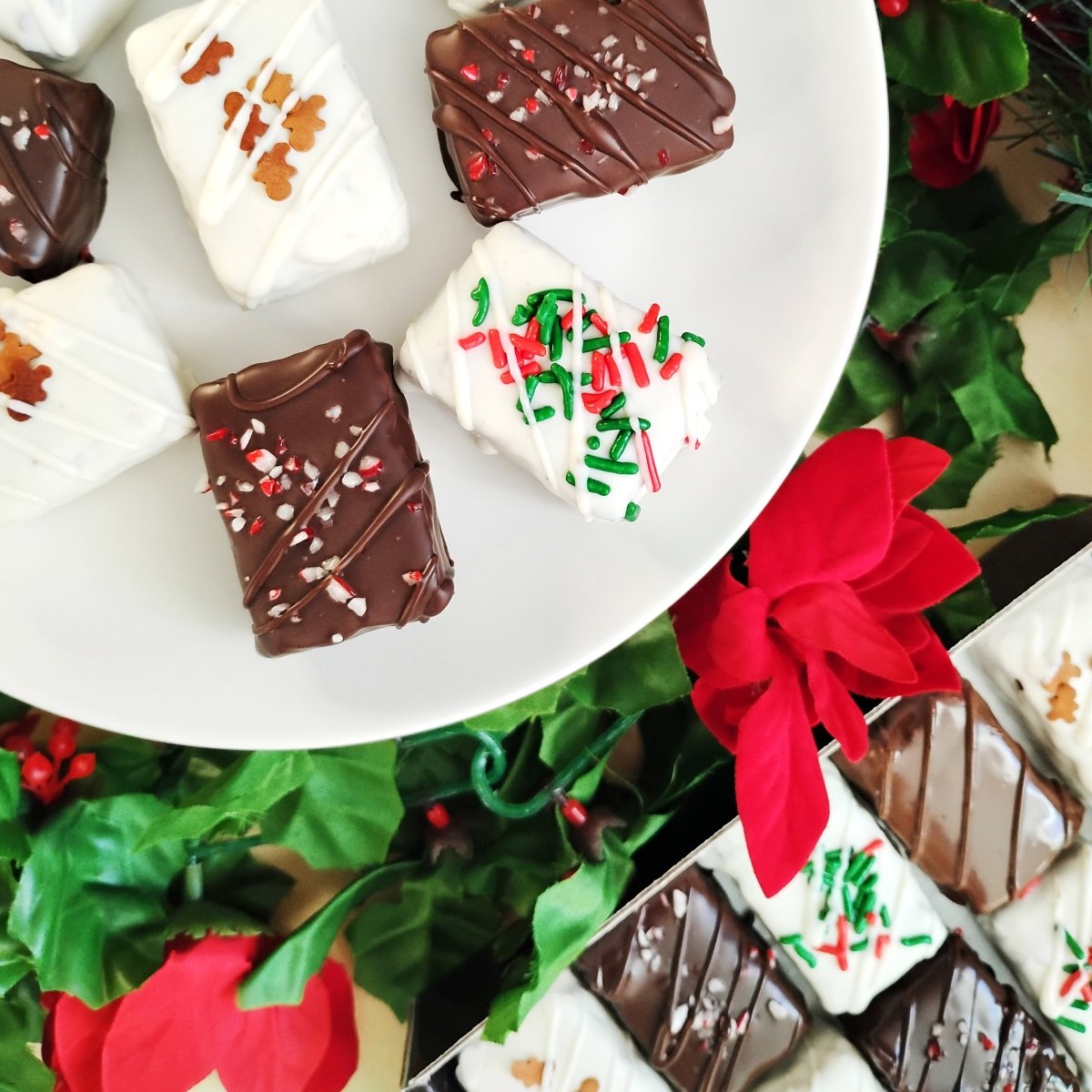 Peppermint Brownie Bites - Nettie's Bakery